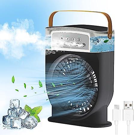 Air Cooling USB Fan with LED Night Light Water Fan