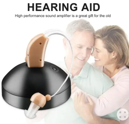 Rechargeable Hearing Aid for Seniors, Ear Care Tools, Adjustable Sound Amplifier, Hearing Loss