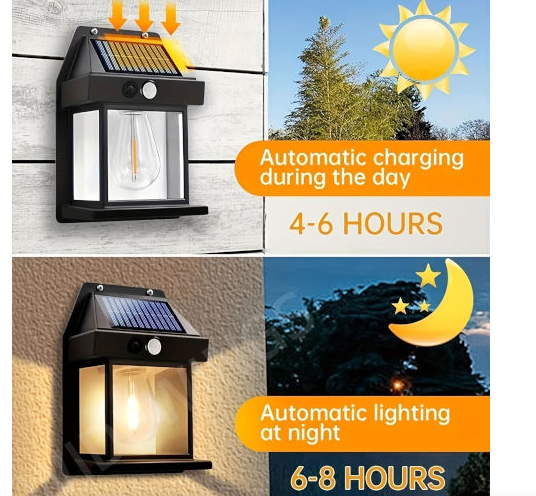 Solar & Rechargeable Interaction Wall Lamp