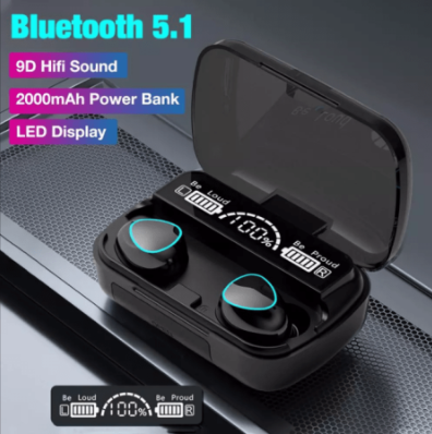 M10 TWS Wireless Earphones Touch Control Bluetooth 5.1 Wireless Headset Waterproof 9D Hifi Quality Earbuds