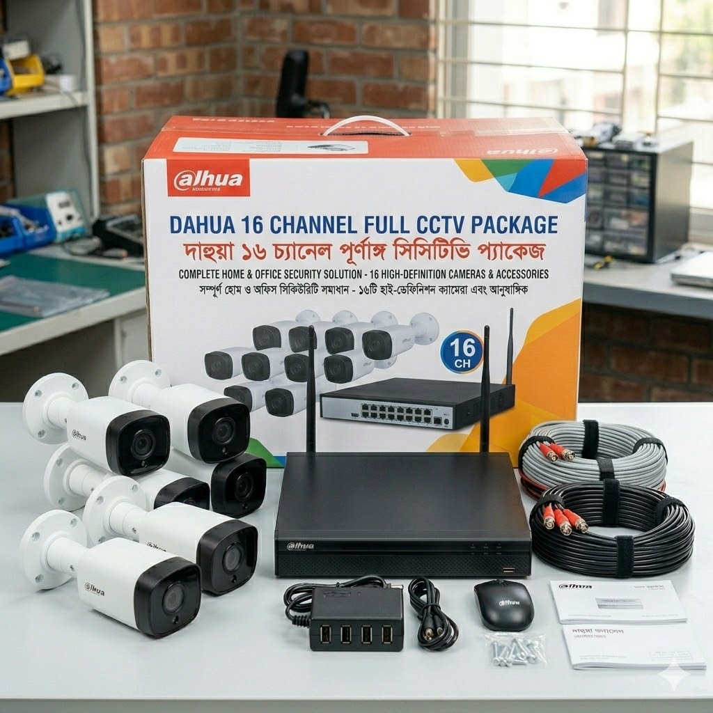 Dahua 16 Channel Full CCTV Package - Complete Security Solution
