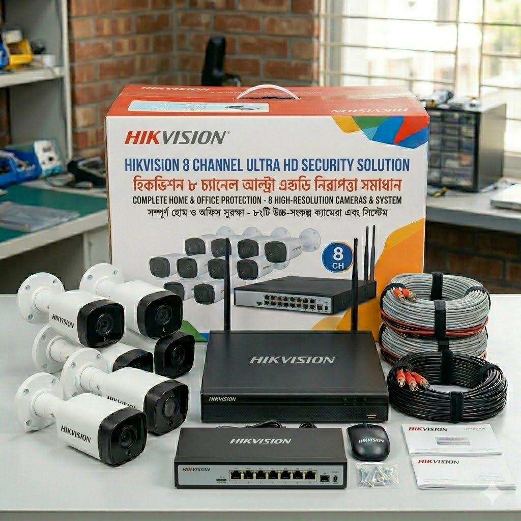 Hikvision 8 Channel Ultra HD Security Solution - Complete Package