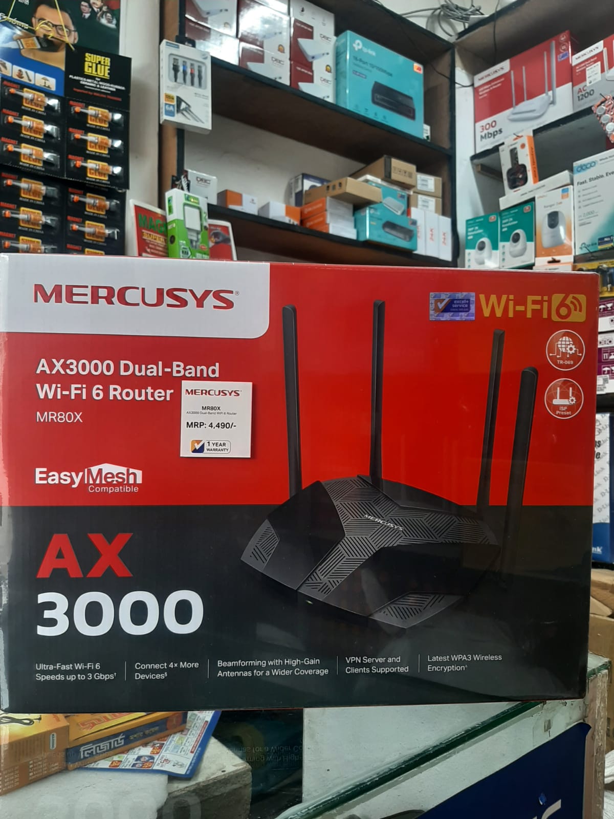Mercusys MR80X AX3000 Dual Band Gigabit WiFi Router