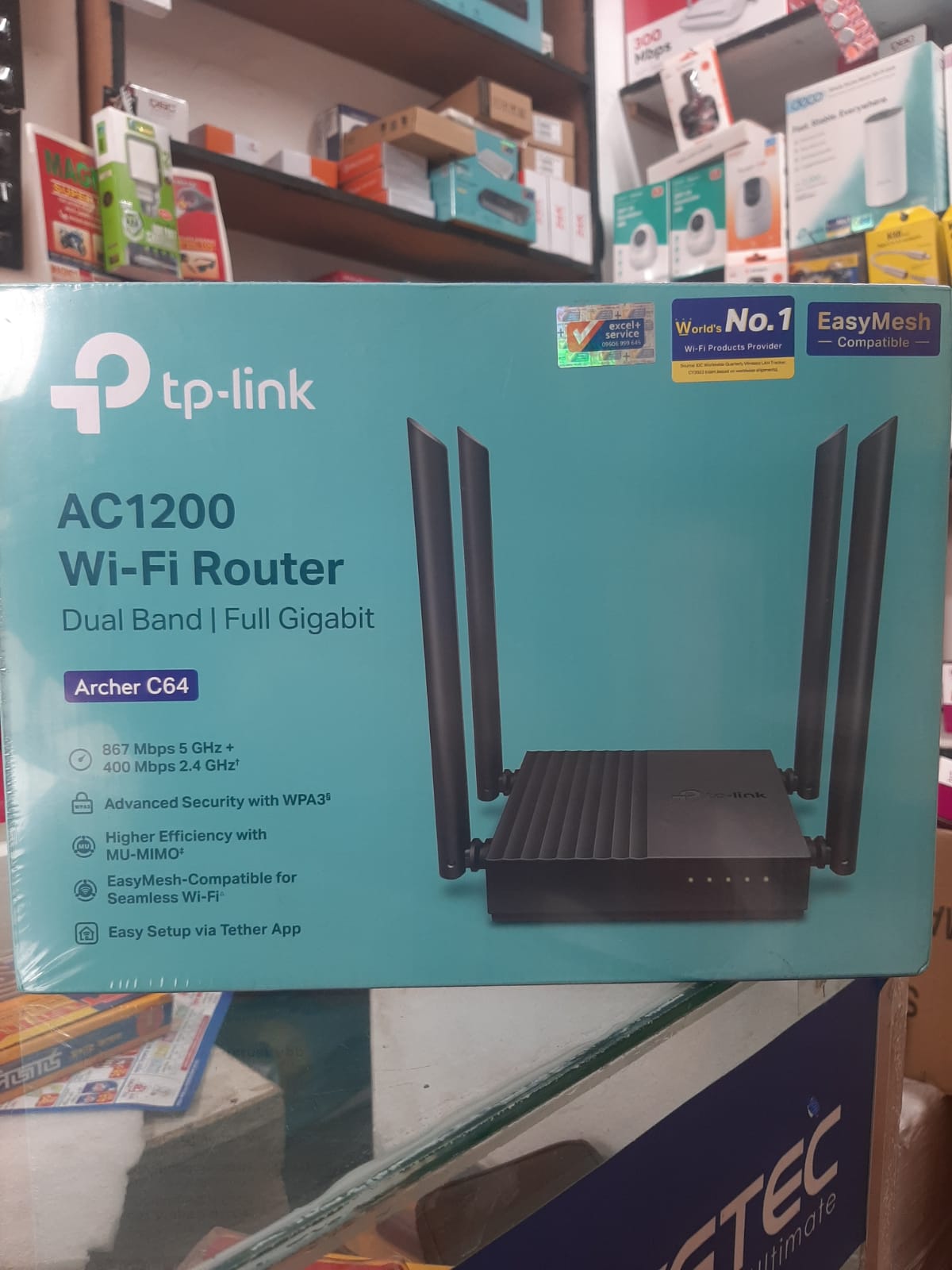 TP-Link Archer C64 AC1200 Dual-Band Gigabit WiFi Router