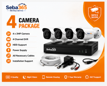 4 Camera CCTV Package – Advanced Security for Home & Business
