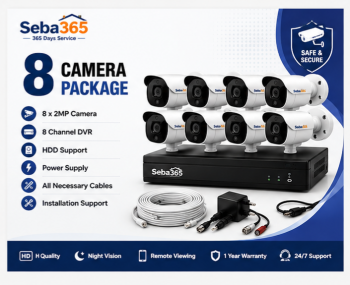 8 Camera CCTV Package – Complete Surveillance Solution for Home & Business