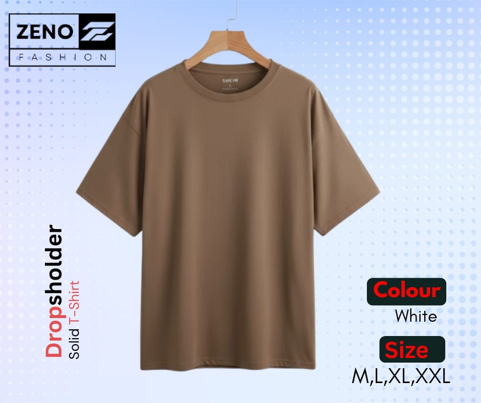 New Arrival – Premium Drop Shoulder Solid T-Shirt