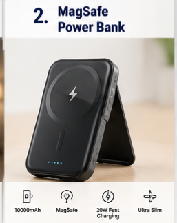 MagSafe Magnetic Wireless Power Bank 10000mAh Fast Charging Portable Charger